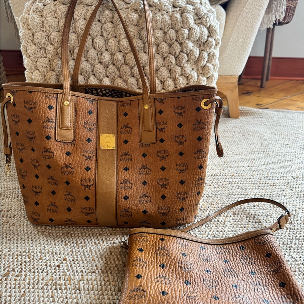 Large MCM tote and shoulder bag